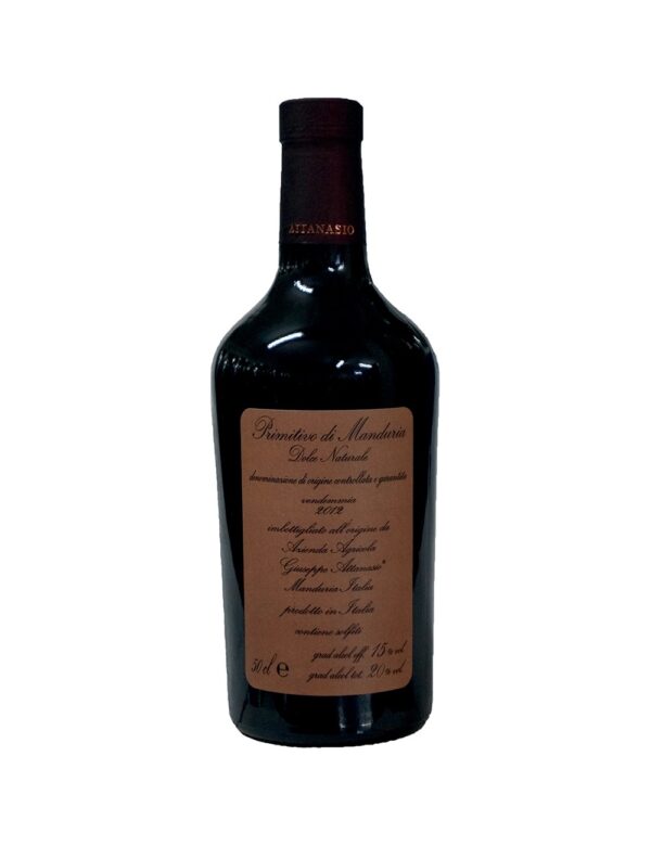 Giuseppe Attanasio Primitivo Dolce Naturale Passito DOCG cl 50- 2017