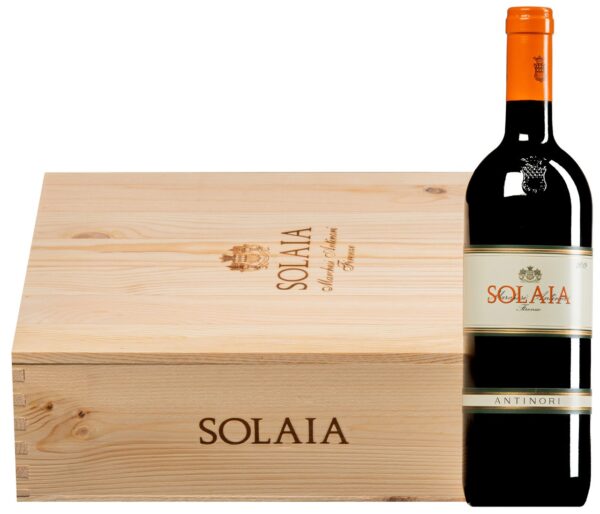 Antinori Solaia Toscana IGT in cassa di legno sigillata da 3 bottiglie - 2019